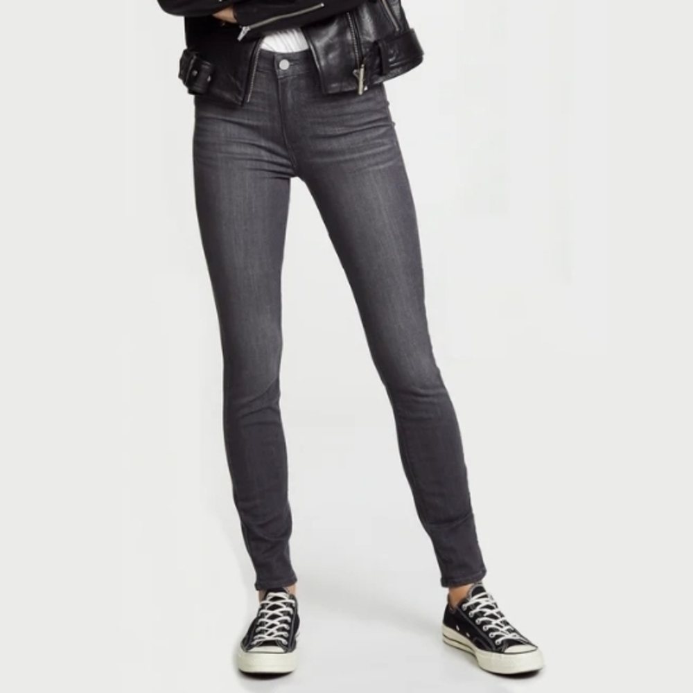 NWT Paige Hoxton Ultra Skinny Transcend in Grey Peaks Size 28